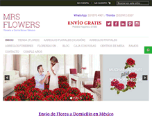 Tablet Screenshot of mrsflowers.com.mx